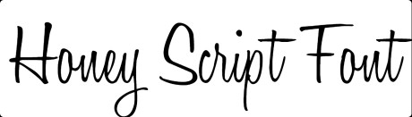 Honey Script Font